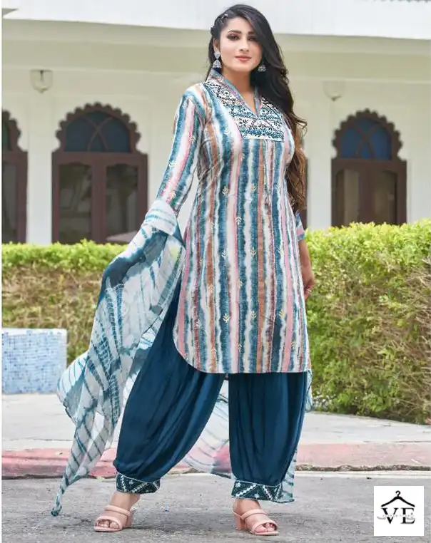 Master Blossom Rayon Wholesale Readymade Salwar Suit Catalog — Wholesale Salwar Suits, MPA wholesale from Surat — view 1