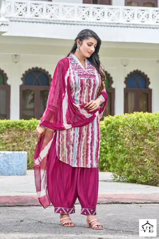 Master Blossom Rayon Wholesale Readymade Salwar Suit Catalog — Wholesale Salwar Suits, MPA wholesale from Surat - Gallery Image 3