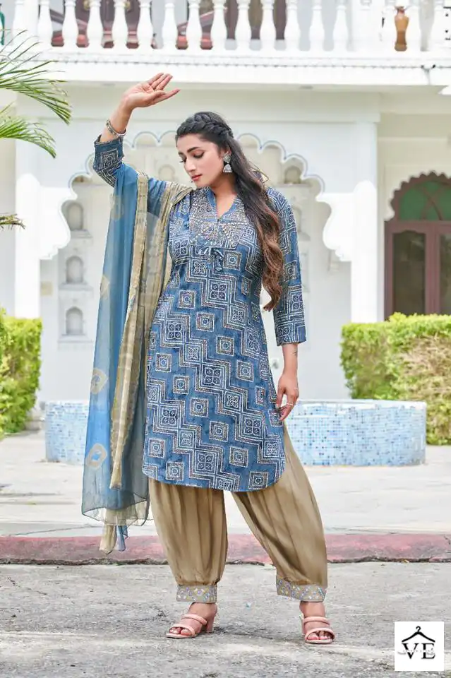Master Blossom Rayon Wholesale Readymade Salwar Suit Catalog — Wholesale Salwar Suits, MPA wholesale from Surat - Gallery Image 6