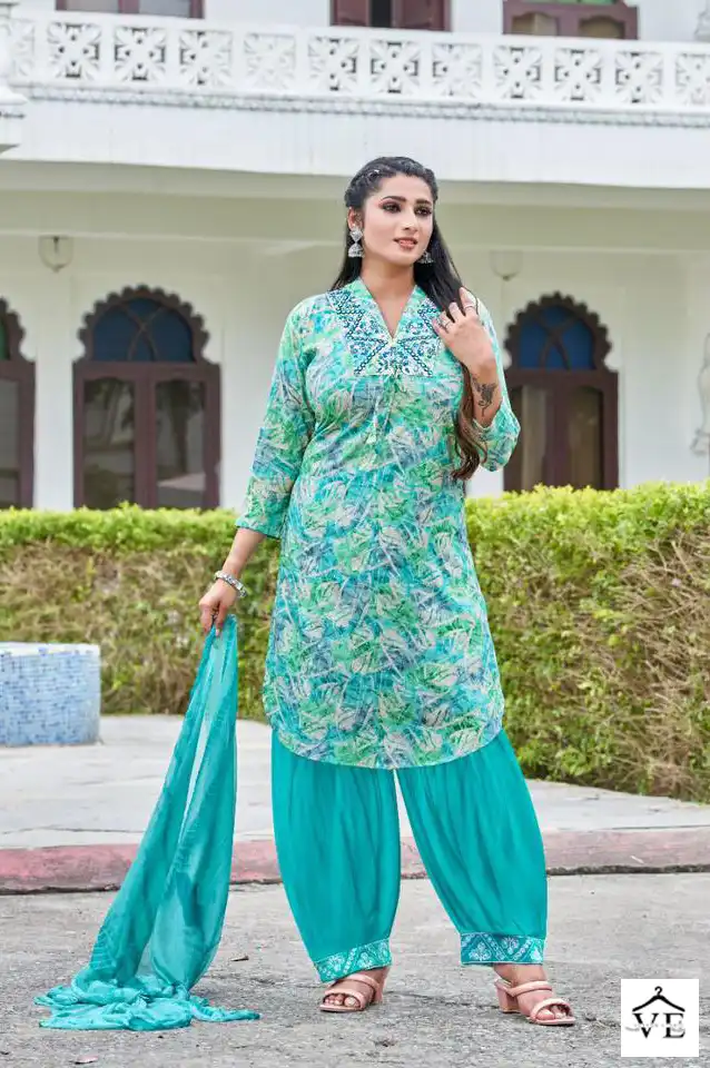 Master Blossom Rayon Wholesale Readymade Salwar Suit Catalog — Wholesale Salwar Suits, MPA wholesale from Surat - Gallery Image 7