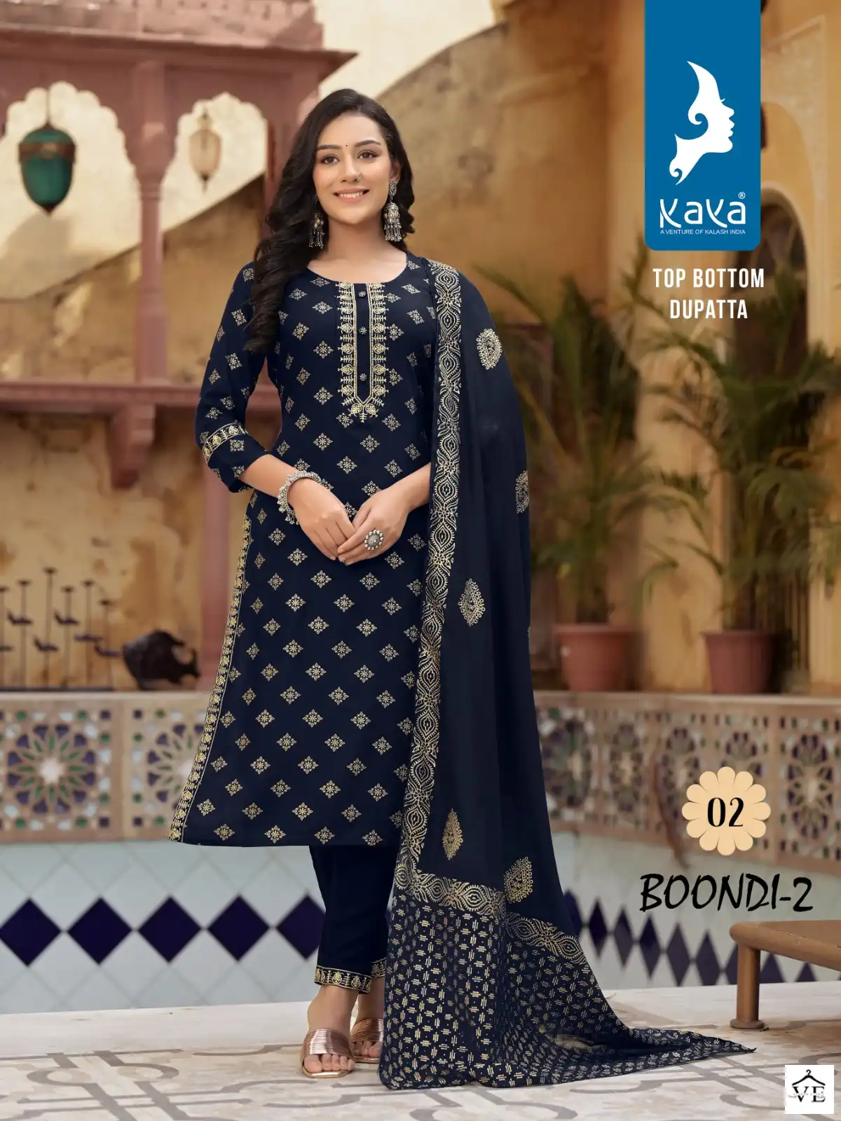 Kaya Boondi 2 Rayon Print Wholesale Readymade Salwar Suit Catalog — Wholesale Salwar Suits, MPA wholesale from Surat — view 3