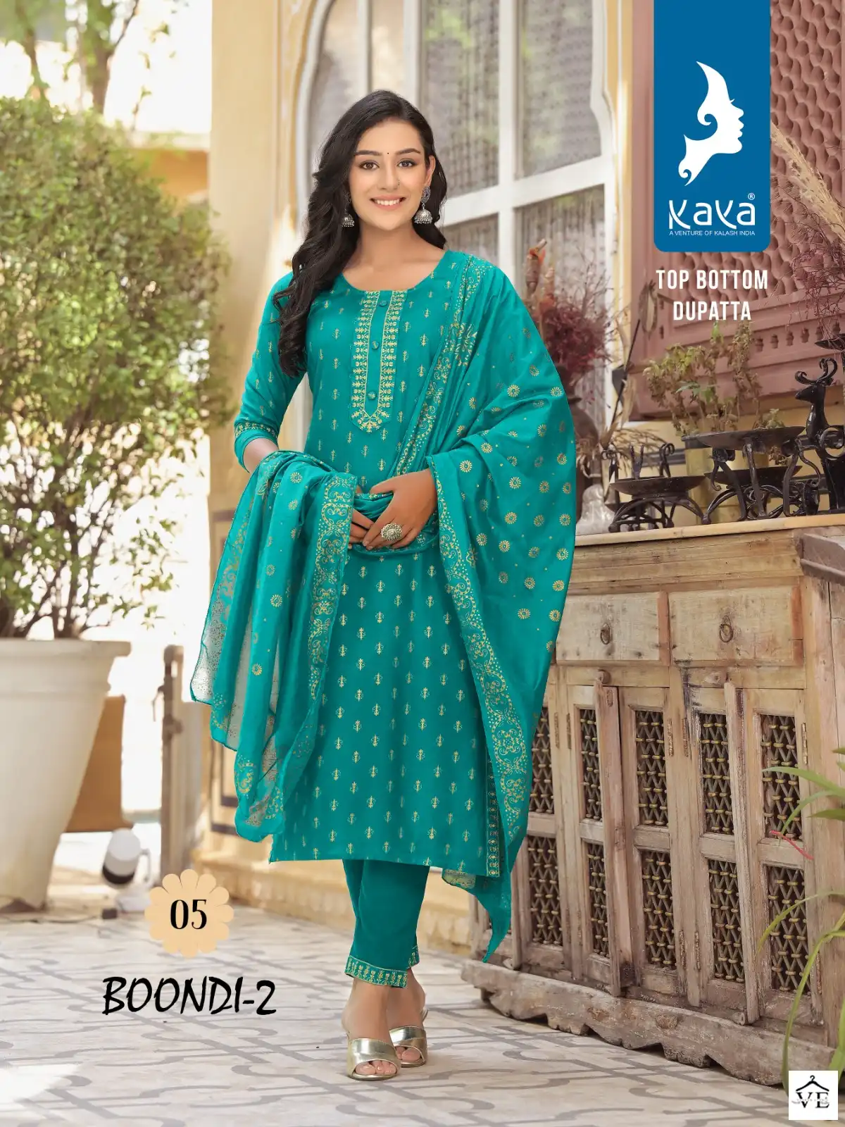 Kaya Boondi 2 Rayon Print Wholesale Readymade Salwar Suit Catalog — Wholesale Salwar Suits, MPA wholesale from Surat — view 5