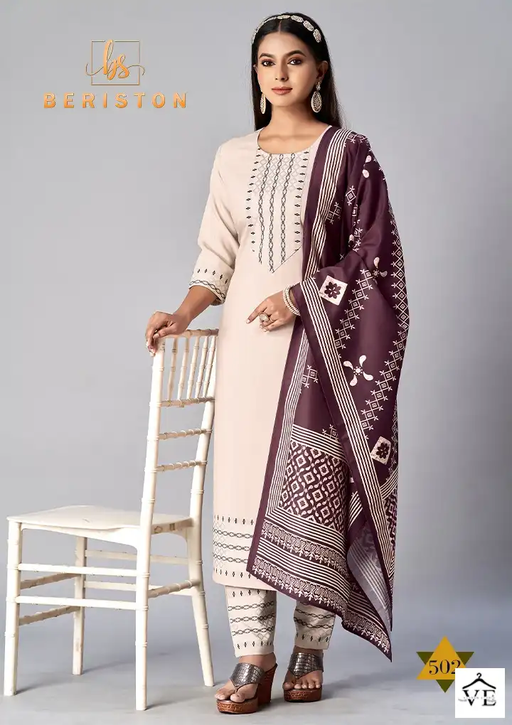 Beriston BS Vol 5 Cotton Wholesale Readymade Suits Catalog — Wholesale Salwar Suits, MPA wholesale from Surat - Gallery Image 2