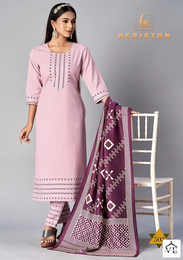 Beriston BS Vol 5 Cotton Wholesale Readymade Suits Catalog — Wholesale Salwar Suits, MPA wholesale from Surat - Gallery Image 3