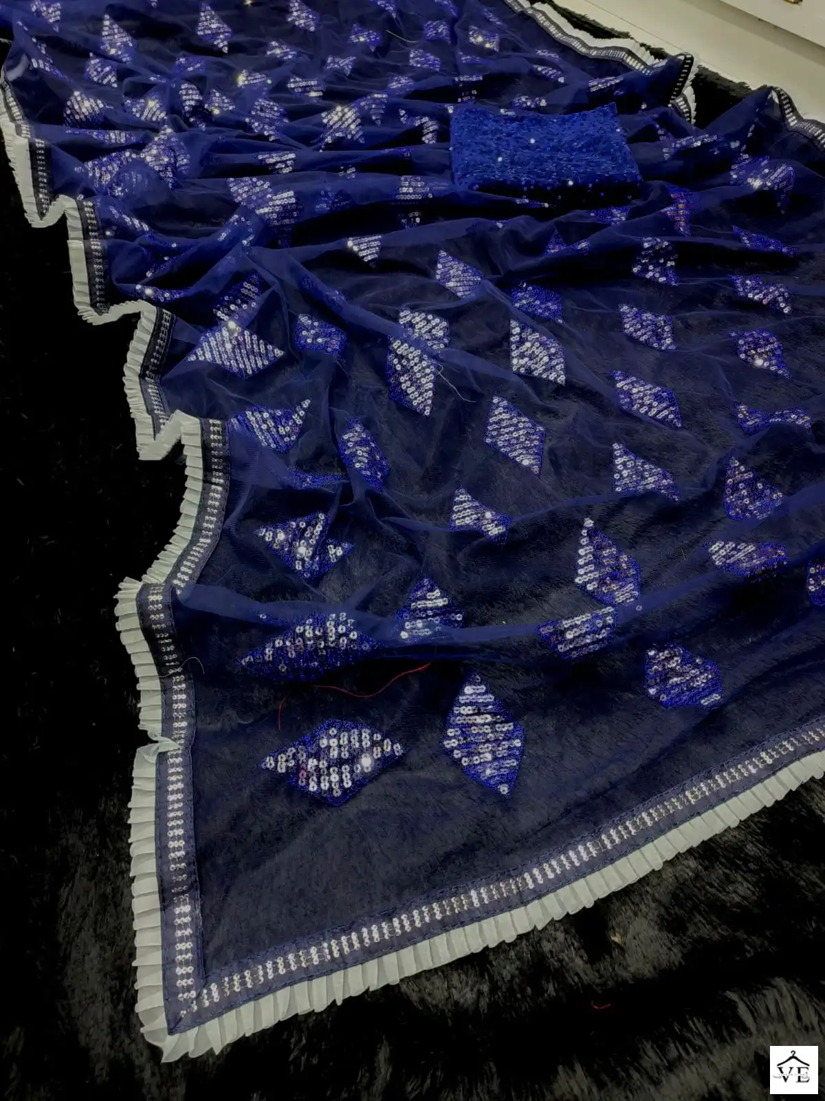 Vardan Ethnic BT-1198 Heavy Butterfly Net Wholesale Designer Saree — Wholesale Sarees, MPA wholesale from Surat - Gallery Image 5