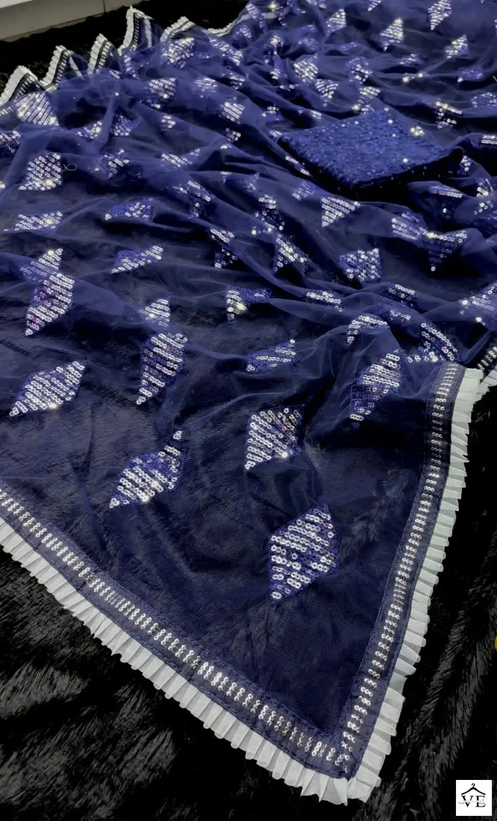 Vardan Ethnic BT-1198 Heavy Butterfly Net Wholesale Designer Saree — Wholesale Sarees, MPA wholesale from Surat - Gallery Image 6