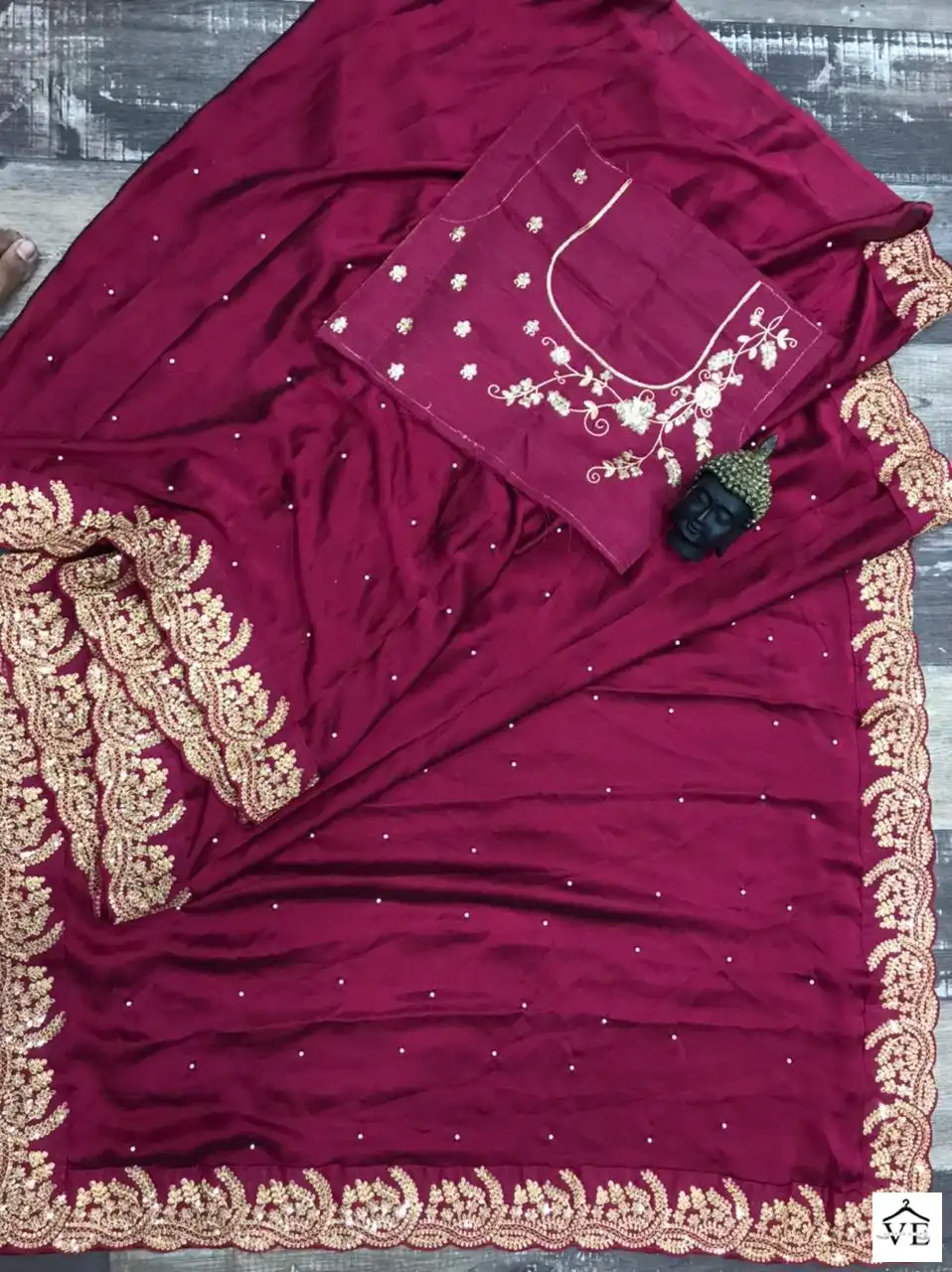 Vardan Ethnic BT-1199 Heavy Black Rangoli Silk Wholesale Designer Saree — Wholesale Sarees, MPA wholesale from Surat - Gallery Image 3