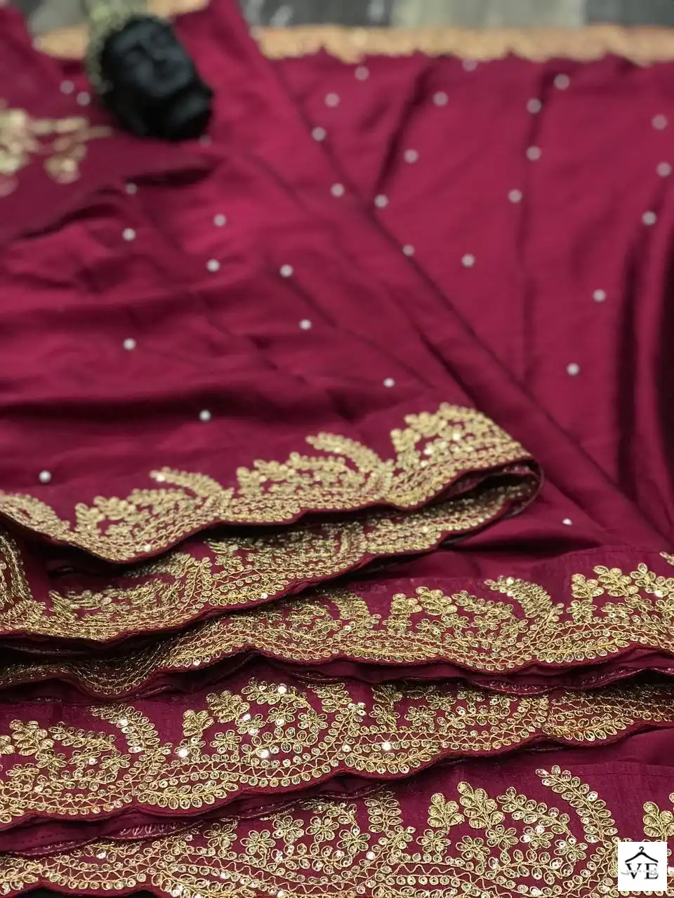 Vardan Ethnic BT-1199 Heavy Black Rangoli Silk Wholesale Designer Saree — Wholesale Sarees, MPA wholesale from Surat — view 5