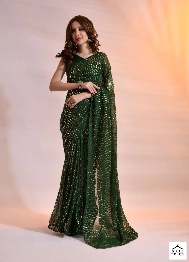 VE BT-253 Georgette Wholesale Designer Saree Catalog — Wholesale Sarees, MPA wholesale from Surat - Gallery Image 2