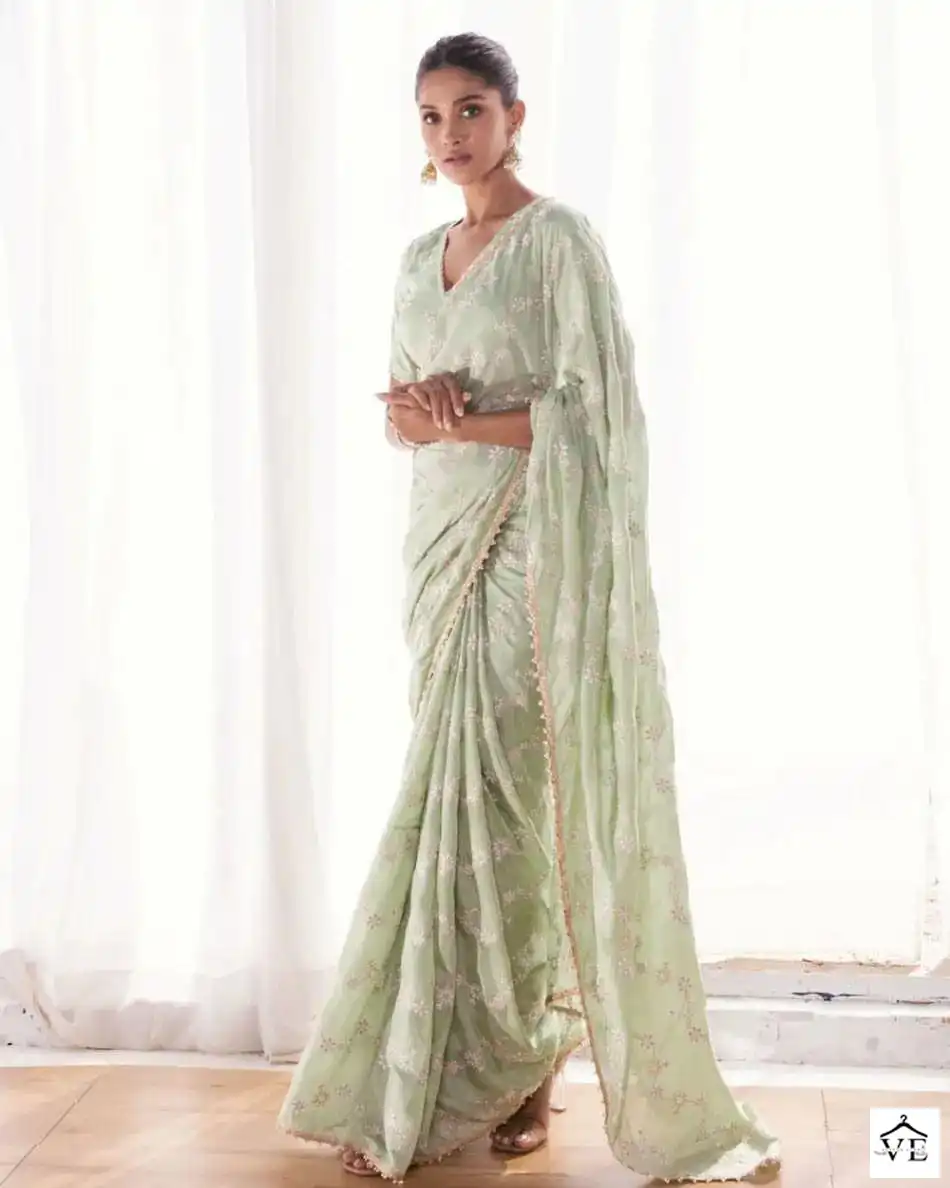 VE BT-3024 Heavy Georgette Wholesale Party Wear Saree — Wholesale Sarees, MPA wholesale from Surat - Gallery Image 2