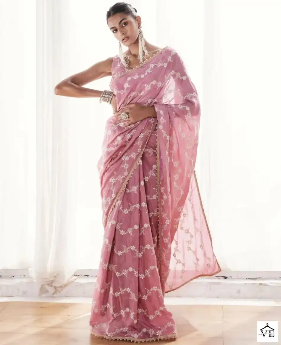 VE BT-3024 Heavy Georgette Wholesale Party Wear Saree — Wholesale Sarees, MPA wholesale from Surat — view 1