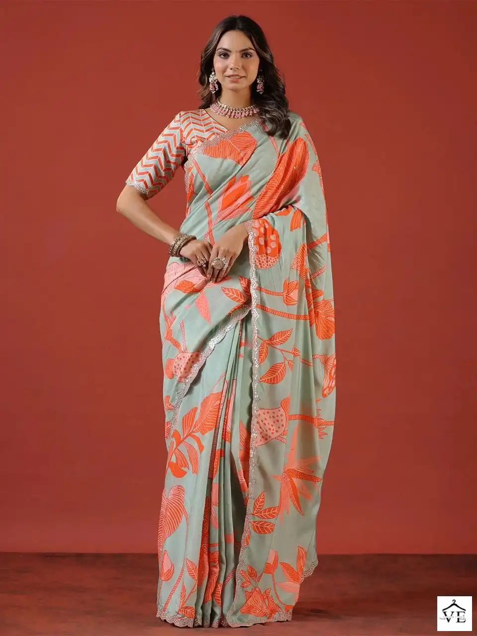 Vardan Ethnic BT-3069 Vichitra Silk Wholesale Fancy Saree — Wholesale Sarees, MPA wholesale from Surat - Gallery Image 2