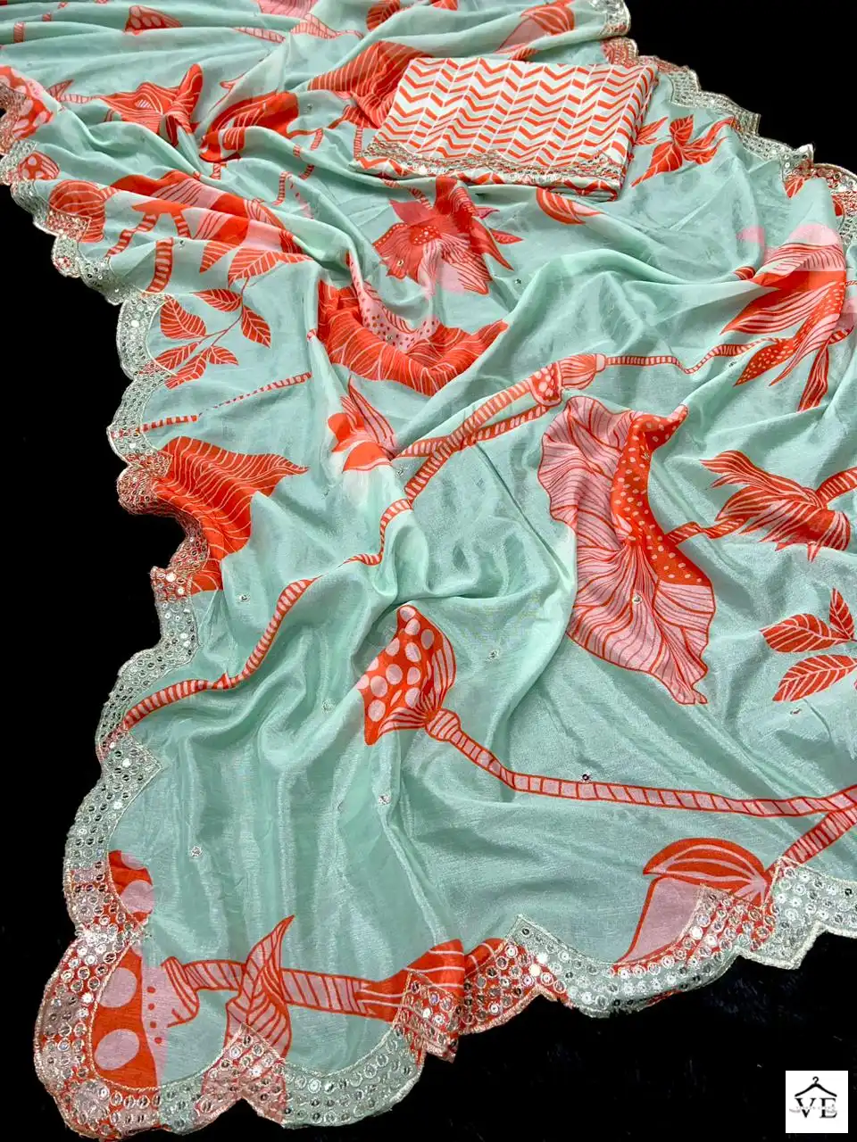 Vardan Ethnic BT-3069 Vichitra Silk Wholesale Fancy Saree — Wholesale Sarees, MPA wholesale from Surat - Gallery Image 4