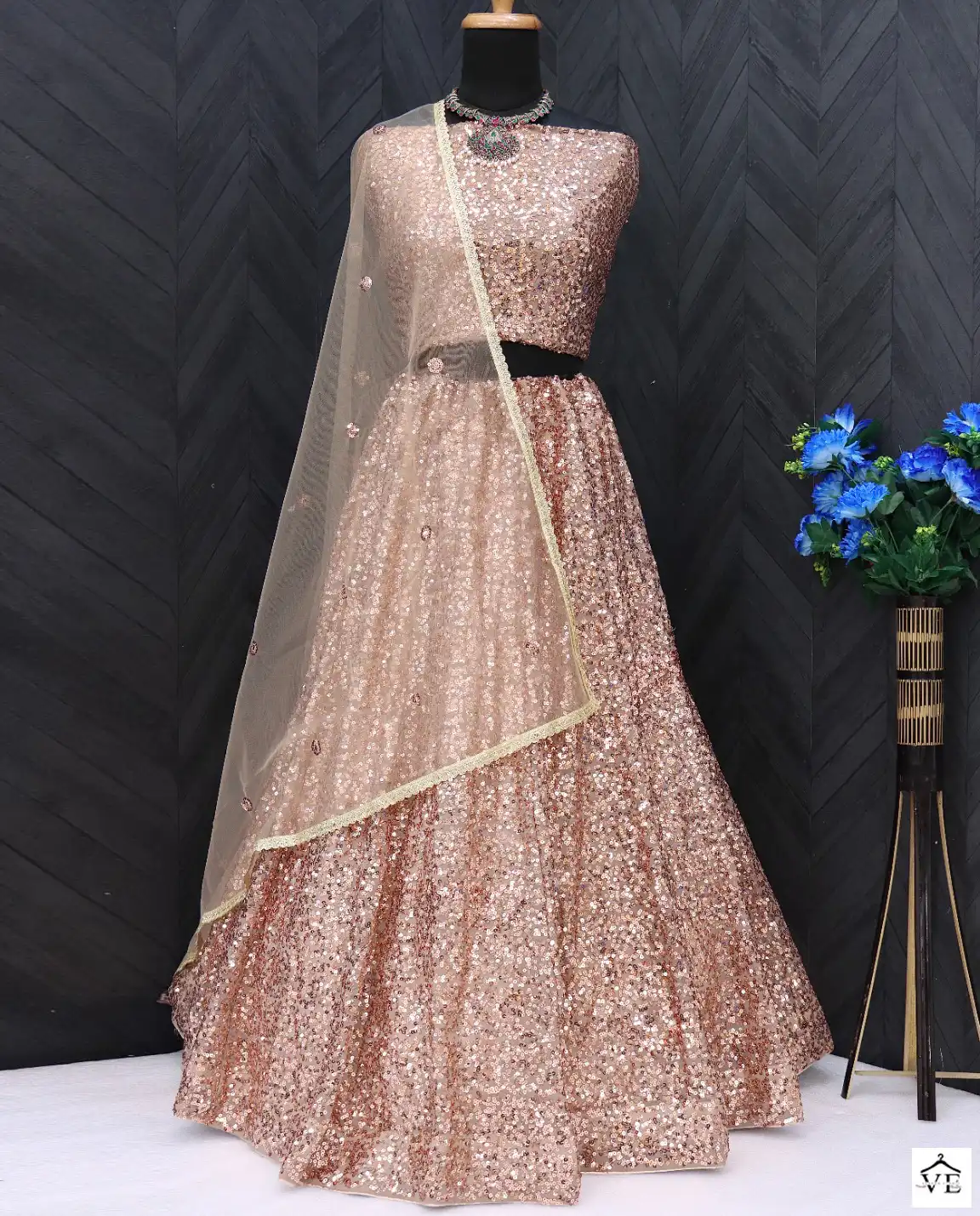 VE BT-337 Georgette Wholesale Lehenga Choli — Wholesale Lehenga, MPA wholesale from Surat — view 1