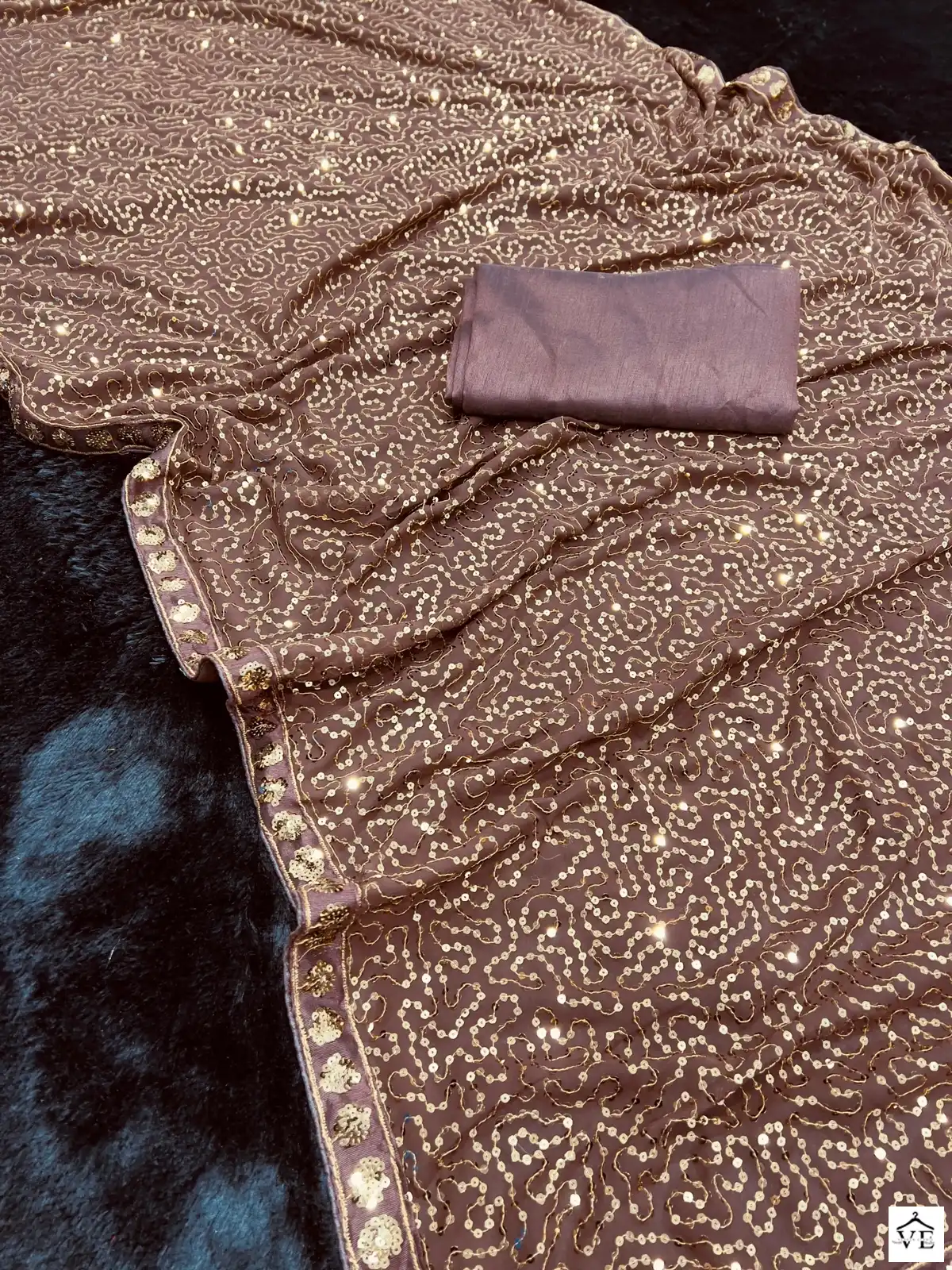 VE Bt-340 Georgette Wholesale Designer Saree — Wholesale Sarees, MPA wholesale from Surat — view 5