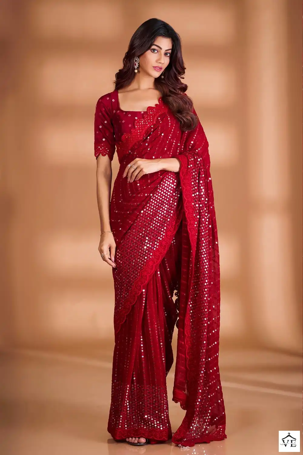 Vardan Ethnic Bt 361 Soft Georgette Wholesale Designer Sarees Catalog - Image 3