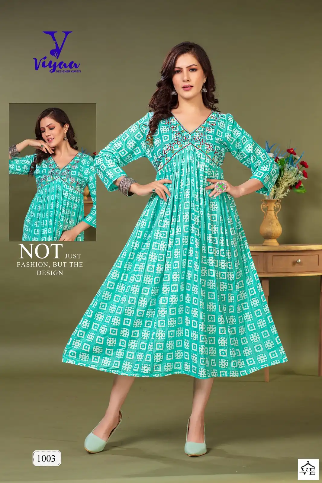 Viyaa Bul Bul Pure Rayon Wholesale Long Kurtis Catalog — Wholesale Kurtis, MPA wholesale from Surat - Gallery Image 8