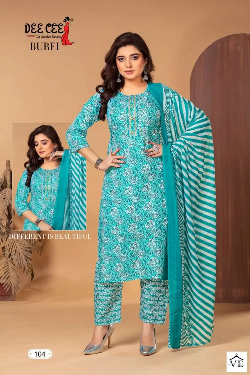 Deecee Burfi Heavy Cotton Wholesale Readymade Salwar Suit Catalog — Wholesale Salwar Suits, MPA wholesale from Surat - Gallery Image 2