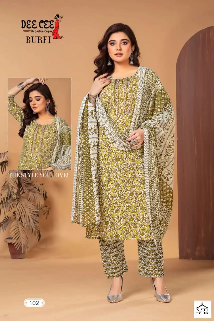 Deecee Burfi Heavy Cotton Wholesale Readymade Salwar Suit Catalog — Wholesale Salwar Suits, MPA wholesale from Surat - Gallery Image 3