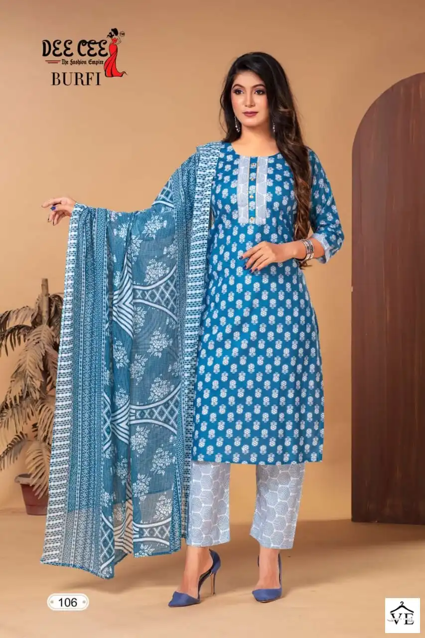 Deecee Burfi Heavy Cotton Wholesale Readymade Salwar Suit Catalog — Wholesale Salwar Suits, MPA wholesale from Surat - Gallery Image 6