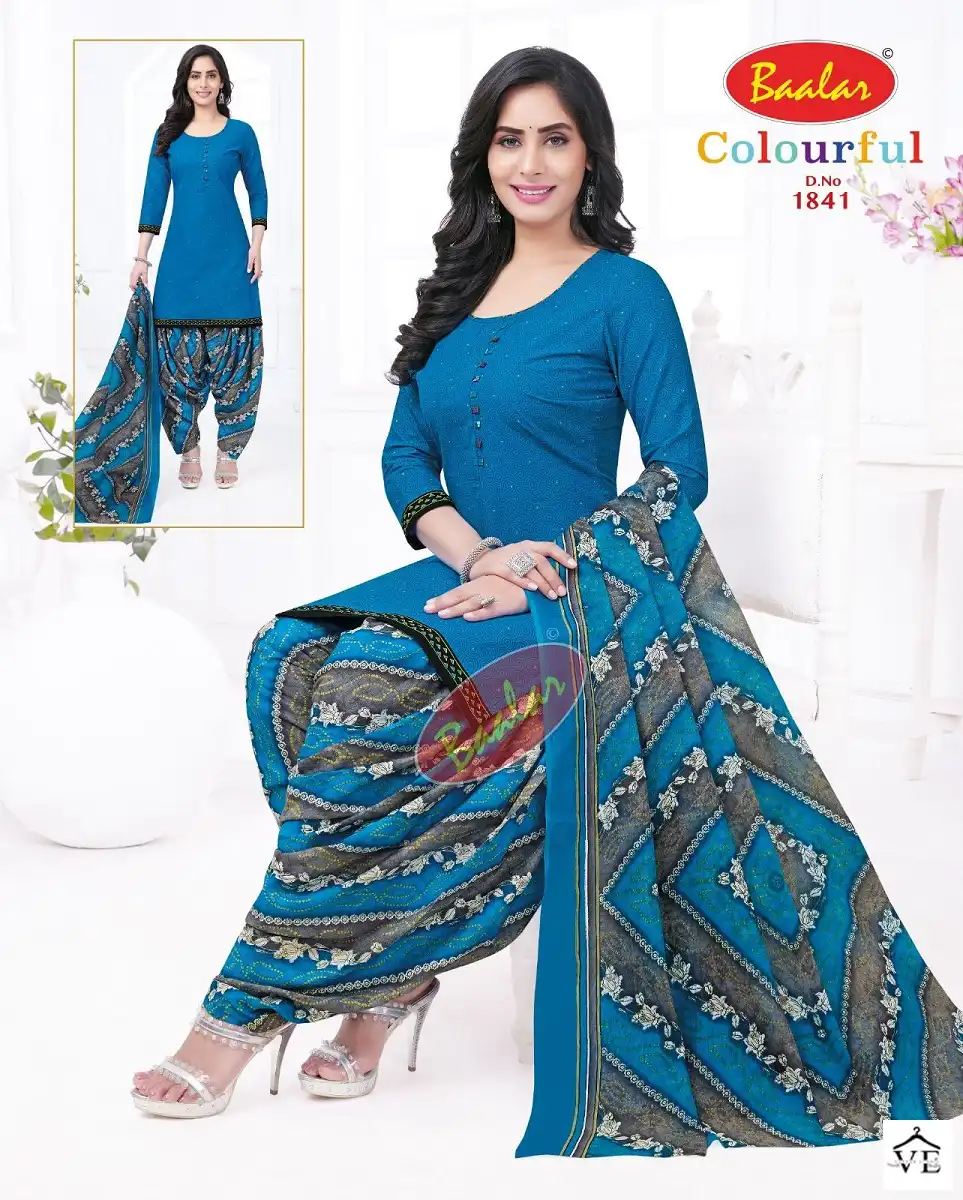 Baalar Colourful Vol 18 Cotton Wholesale Salwar Suit Catalog — Wholesale Salwar Suits, MPA wholesale from Surat - Gallery Image 34