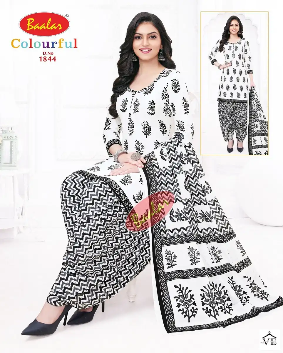 Baalar Colourful Vol 18 Cotton Wholesale Salwar Suit Catalog — Wholesale Salwar Suits, MPA wholesale from Surat - Gallery Image 36