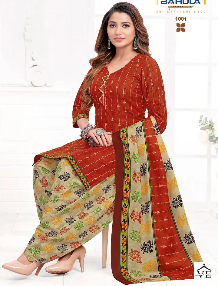 Bahula Mumal Vol 1 Indo Cotton Wholesale Readymade Salwar Suit Catalog — Wholesale Salwar Suits, MPA wholesale from Surat — view 1