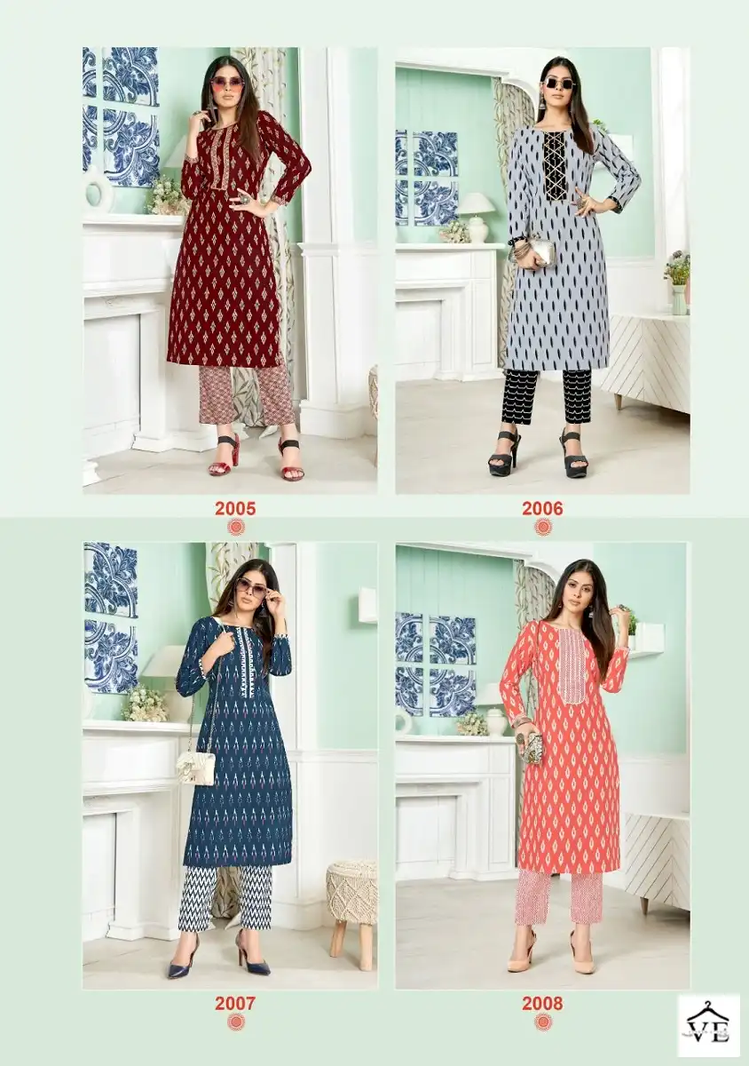 Balaji Ikkat Vol 2 Cotton Wholesale Kurtis With Pant Catalog — Wholesale Kurtis, MPA wholesale from Surat — view 10