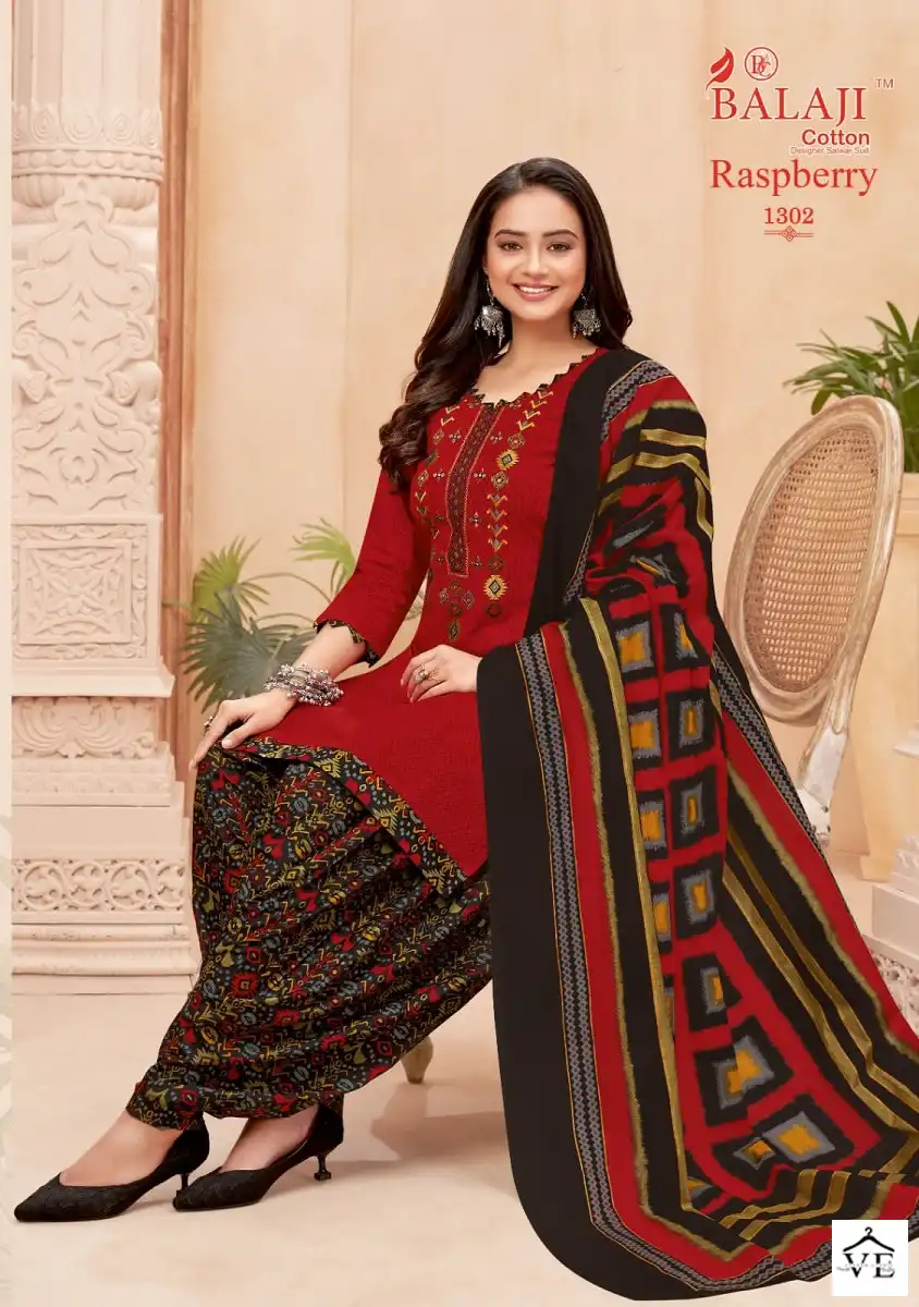 Balaji Raspberry Vol 13 Pure Cotton Wholesale Salwar Suit Catalog — Wholesale Salwar Suits, MPA wholesale from Surat - Gallery Image 10
