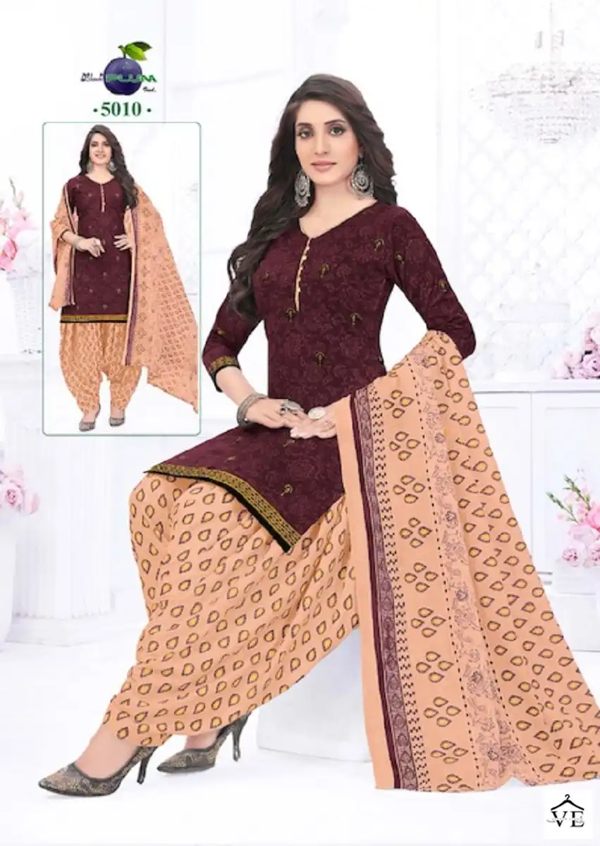 Black Plum Iconic Vol 5 Cotton Wholesale Salwar Suit Catalog — Wholesale Salwar Suits, MPA wholesale from Surat — view 10