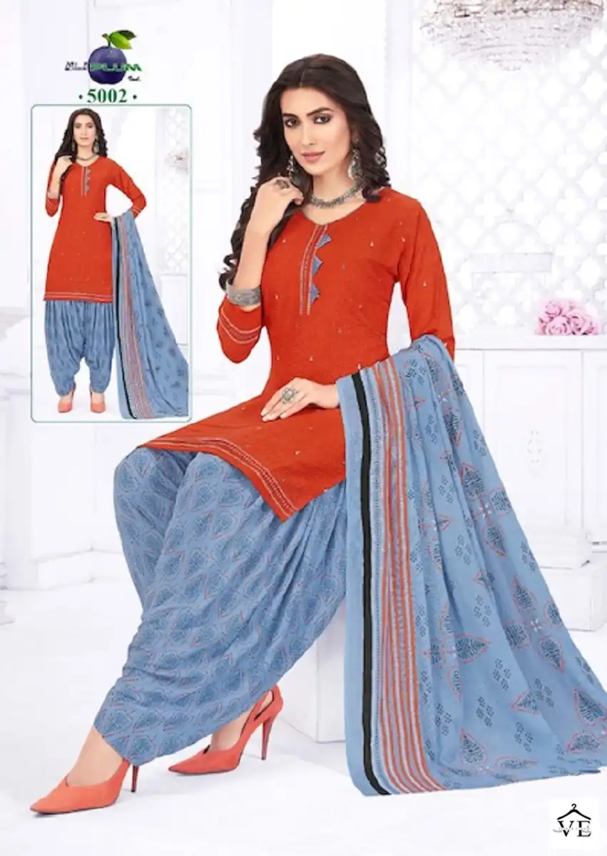Black Plum Iconic Vol 5 Cotton Wholesale Salwar Suit Catalog — Wholesale Salwar Suits, MPA wholesale from Surat — view 2