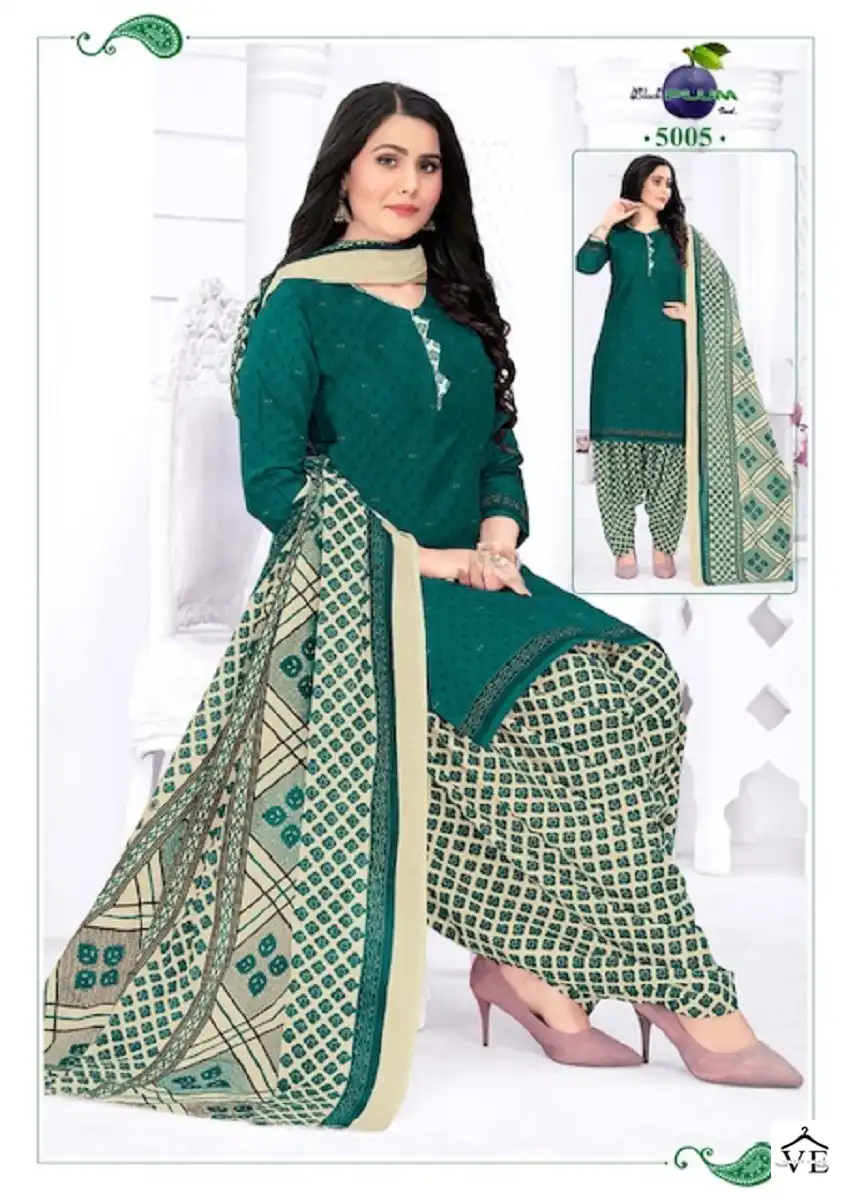 Black Plum Iconic Vol 5 Cotton Wholesale Salwar Suit Catalog — Wholesale Salwar Suits, MPA wholesale from Surat — view 5