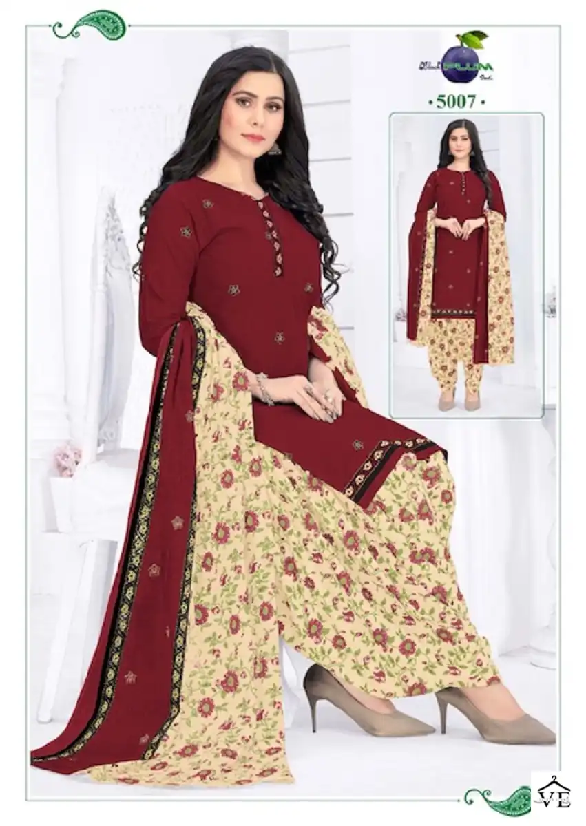Black Plum Iconic Vol 5 Cotton Wholesale Salwar Suit Catalog — Wholesale Salwar Suits, MPA wholesale from Surat — view 7