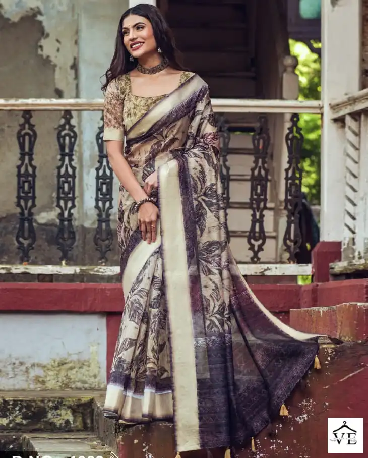 Kira Blossom Linen Wholesale Fancy Sarees Catalog — Wholesale Sarees, MPA wholesale from Surat — view 1