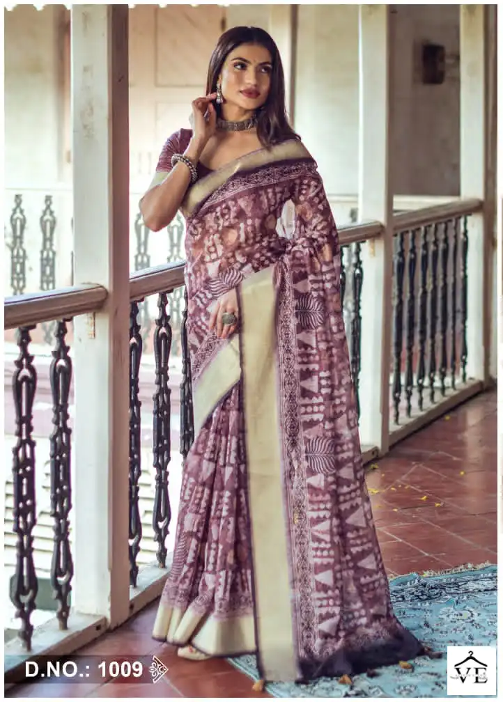 Kira Blossom Linen Wholesale Fancy Sarees Catalog — Wholesale Sarees, MPA wholesale from Surat — view 10