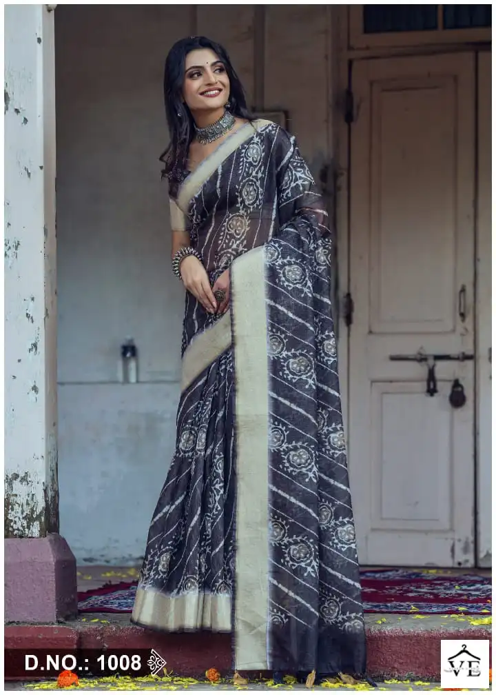 Kira Blossom Linen Wholesale Fancy Sarees Catalog — Wholesale Sarees, MPA wholesale from Surat — view 7