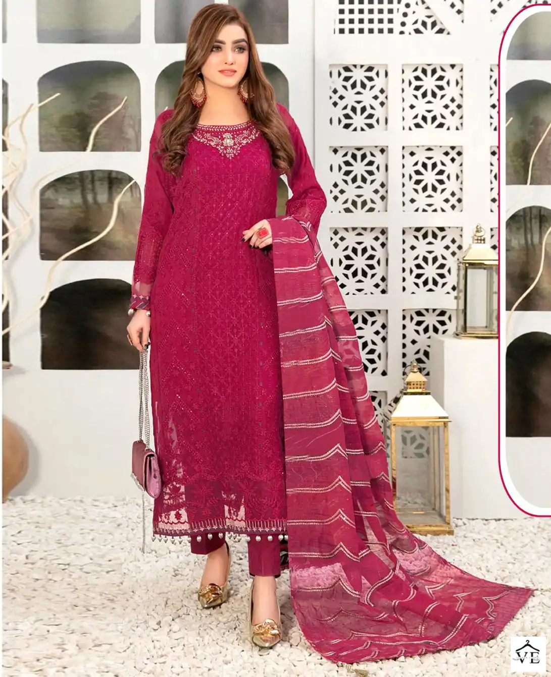 Fepic C 1334 Georgette Wholesale Designer Pakistani Salwar Suit Catalog — Wholesale Salwar Suits, MPA wholesale from Surat — view 1