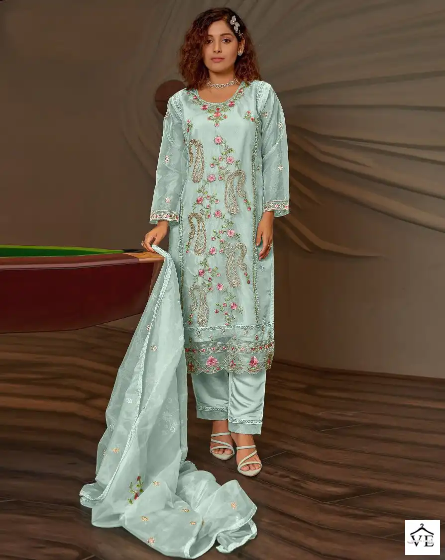 Fepic C 1601 Organza Wholesale Designer Pakistani Salwar Suit Catalog