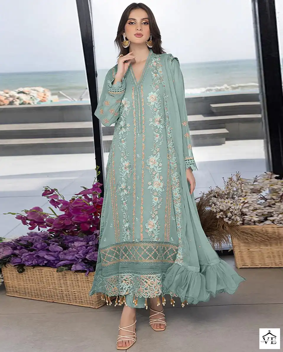 Fepic C 1609 Georgette Wholesale Designer Pakistani Salwar Suit Catalog