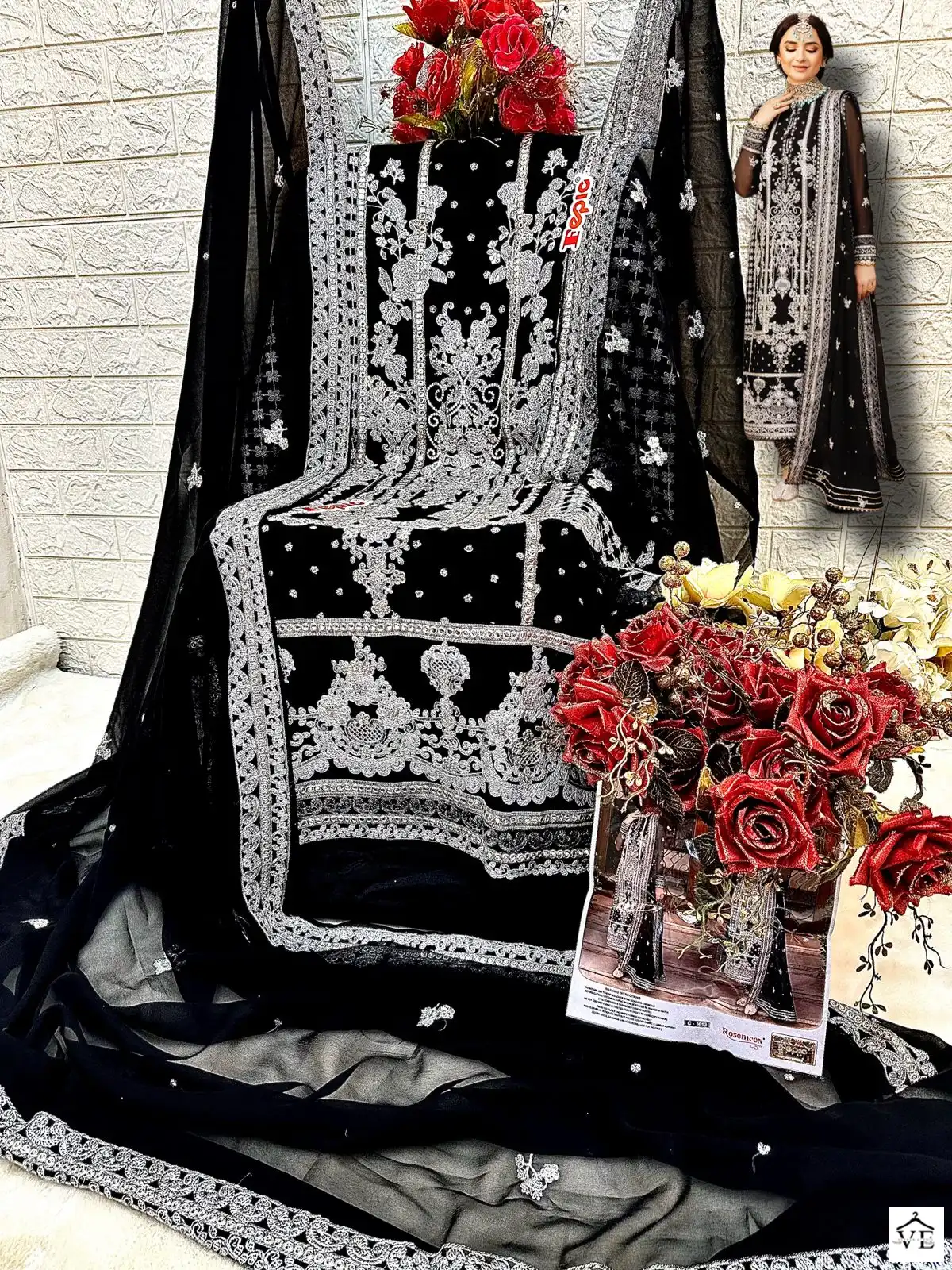 Fepic C 1613 Georgette Wholesale Designer Pakistani Salwar Suit Catalog — Wholesale Salwar Suits, MPA wholesale from Surat — view 2
