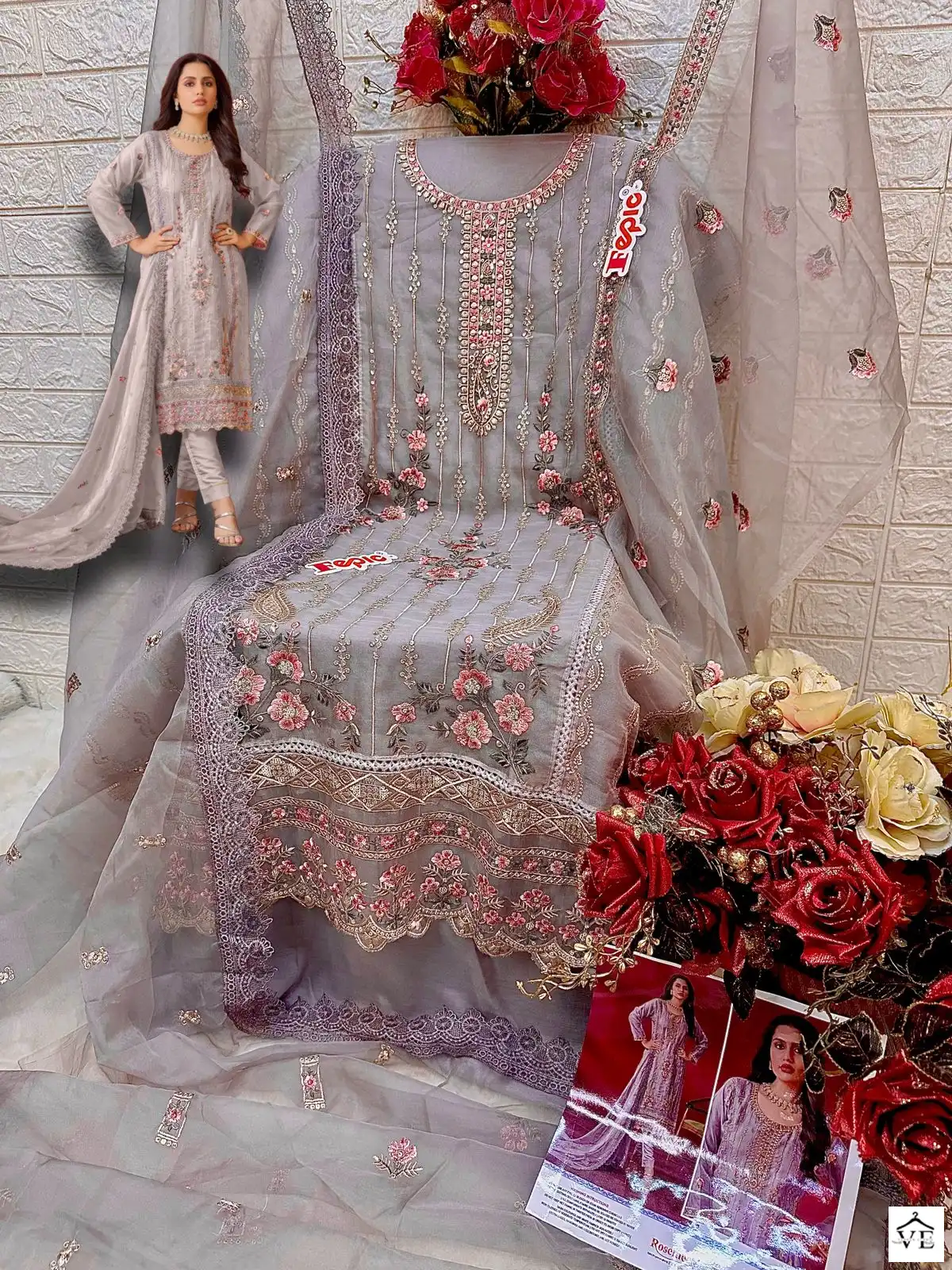 Fepic C 1624 Georgette Wholesale Designer Pakistani Salwar Suit Catalog — Wholesale Salwar Suits, MPA wholesale from Surat - Gallery Image 6