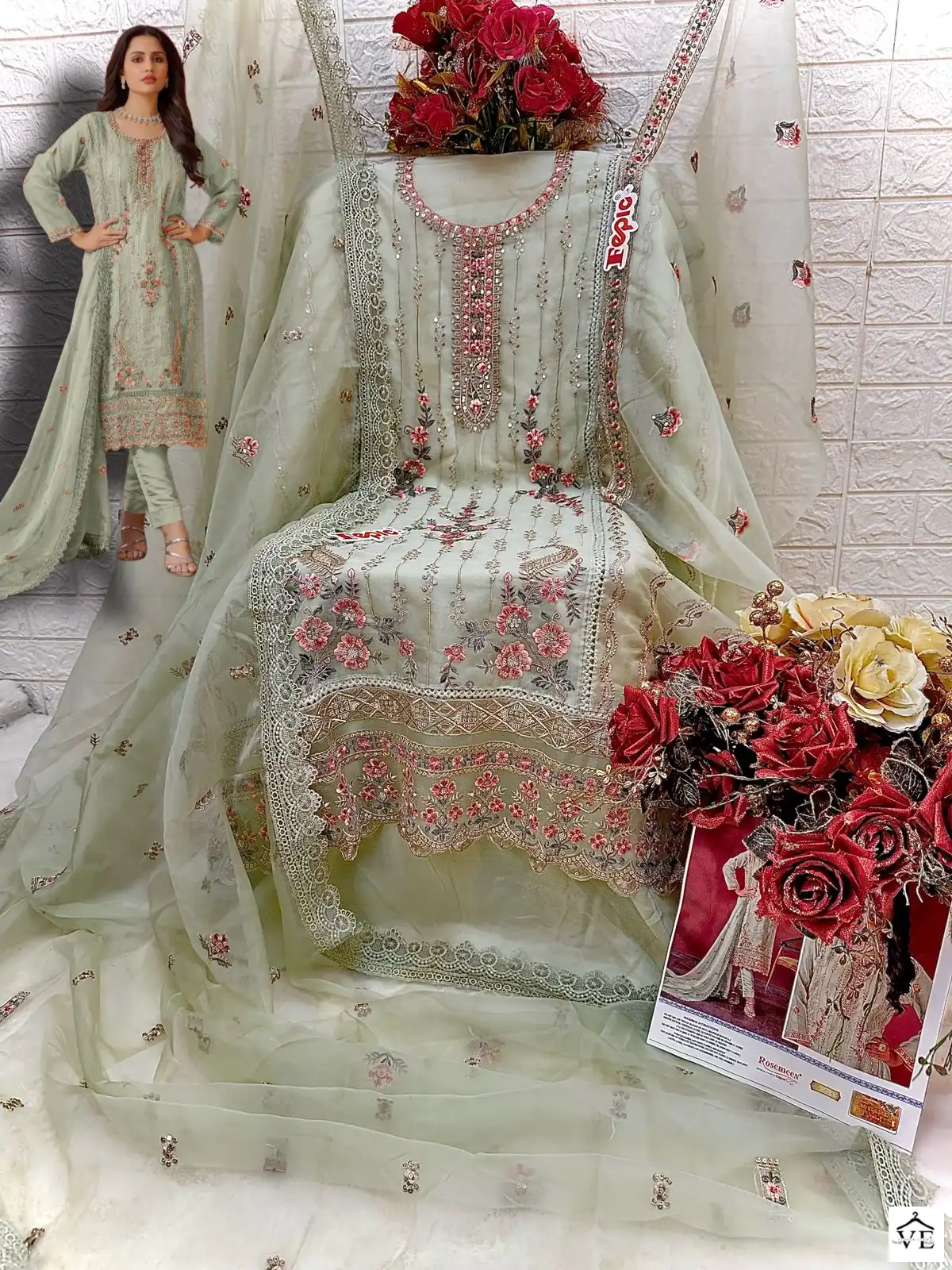 Fepic C 1624 Georgette Wholesale Designer Pakistani Salwar Suit Catalog — Wholesale Salwar Suits, MPA wholesale from Surat - Gallery Image 7