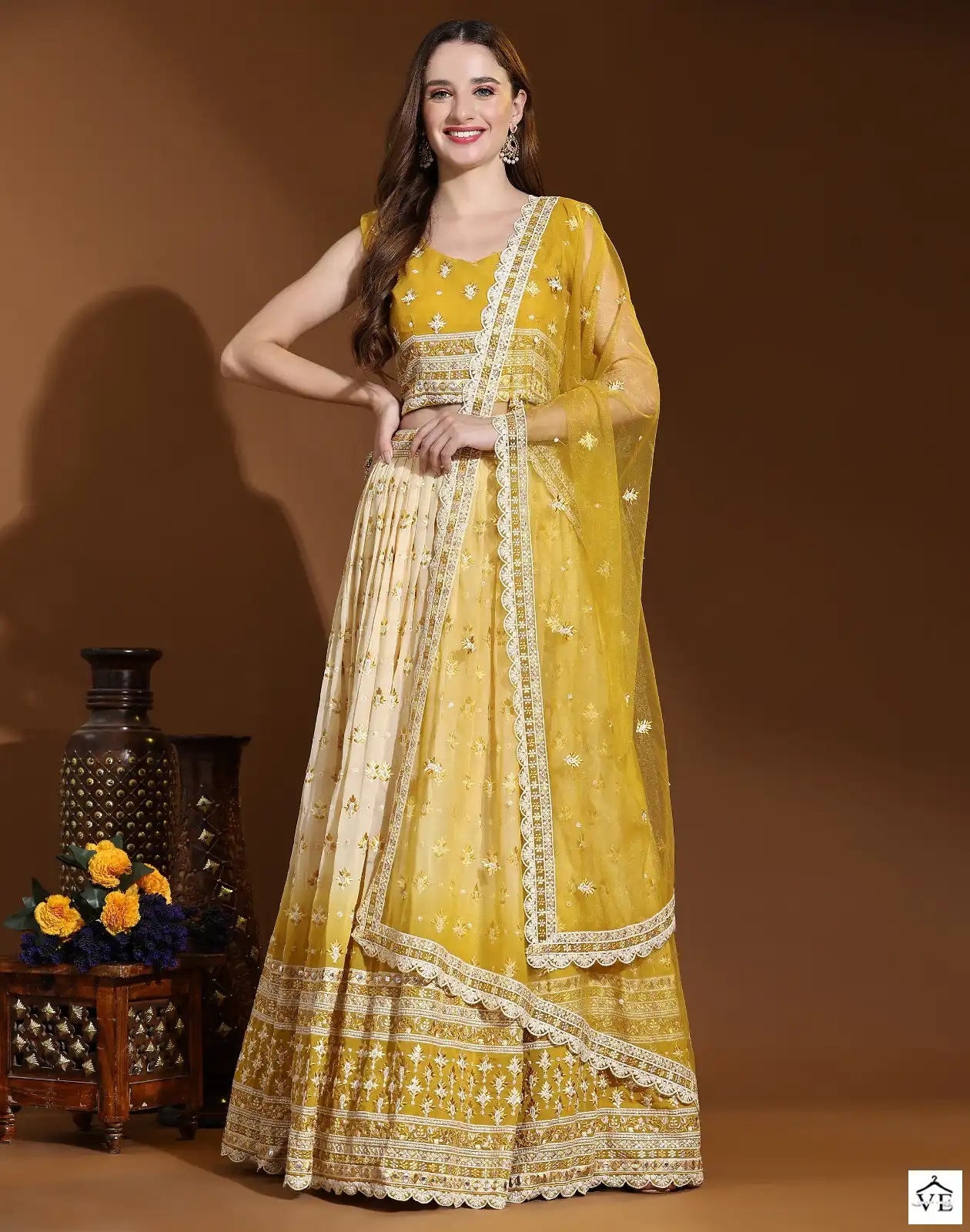 Amoha C1971 Pure Viscose Georgette Wholesale Readymade Lehenga Choli Catalog