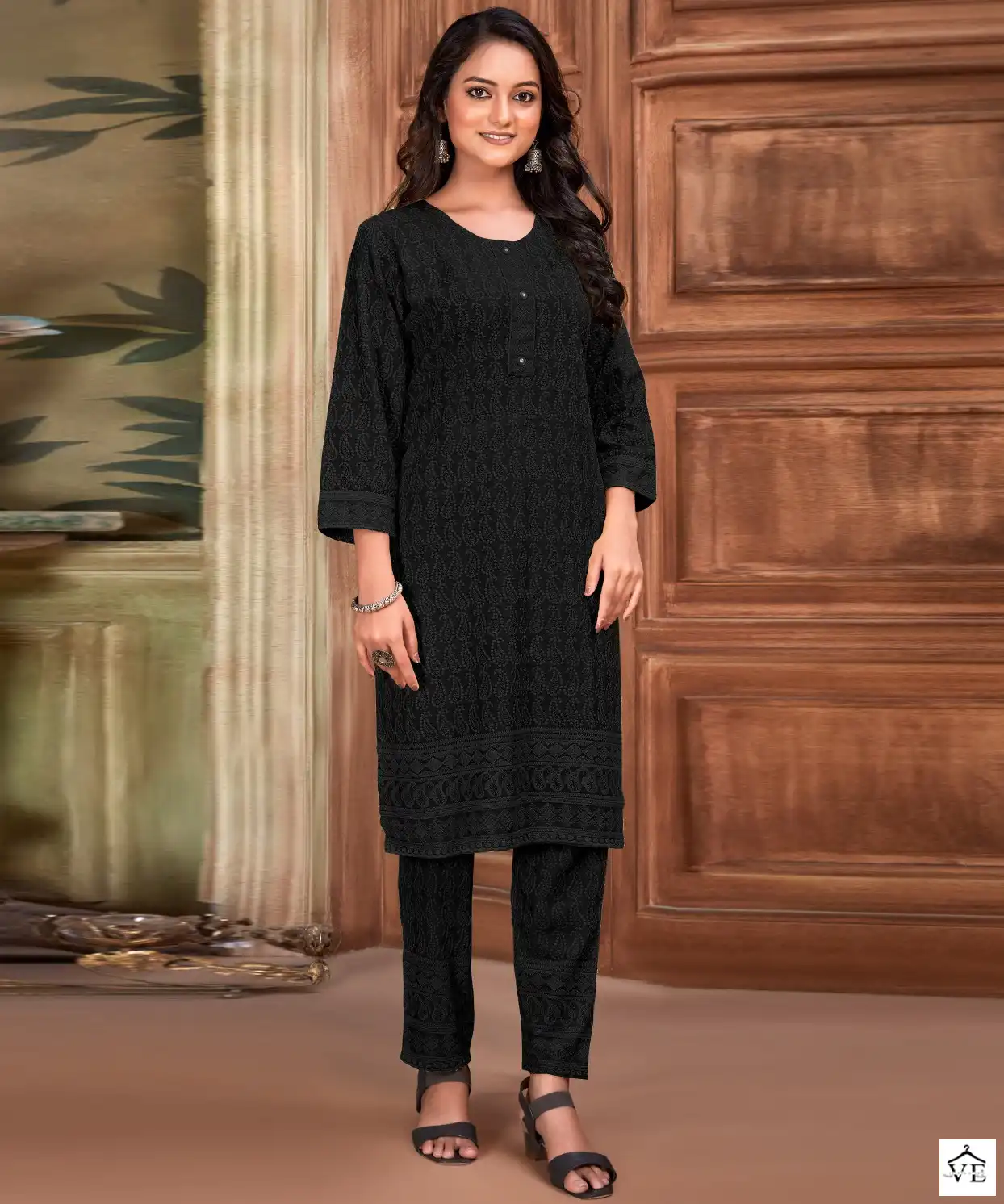Tunic House Cadbury Pick & Choose Rayon Wholesale Chikankari Fancy Straight Kurti With Pant Catalog — Wholesale Kurtis, MPA wholesale from Surat — view 1