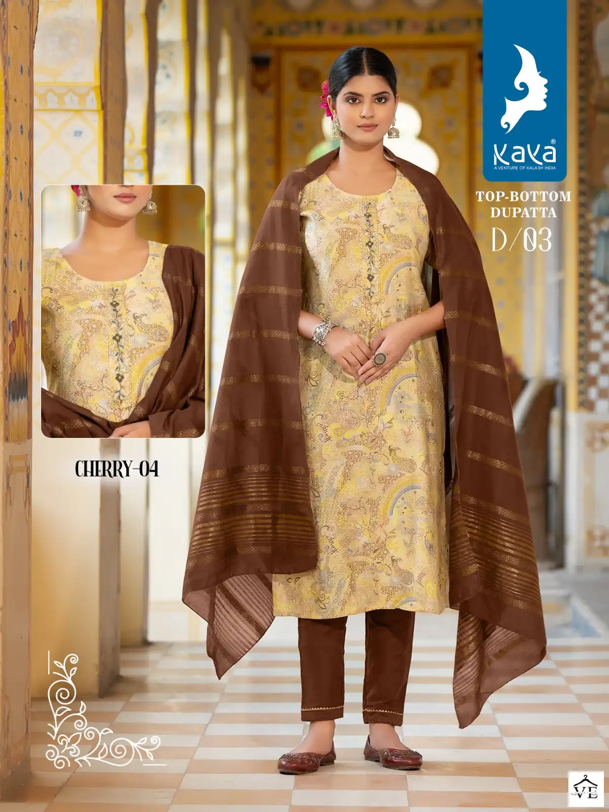 Kaya Cherry 4 Modal Prints Wholesale Readymade Salwar Suit Catalog — Wholesale Salwar Suits, MPA wholesale from Surat - Gallery Image 3