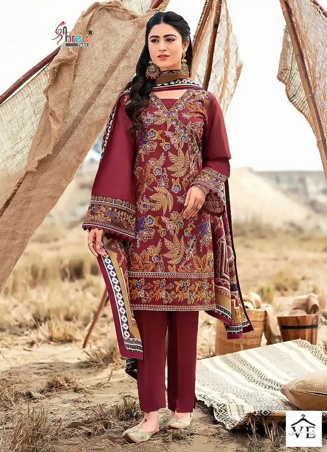 Shree Fabs Chevron Luxury Lawn Collection Vol 17 Lawn Cotton Wholesale Designer Pakistani Salwar Suit Catalog — Wholesale Salwar Suits, MPA wholesale from Surat - Gallery Image 3