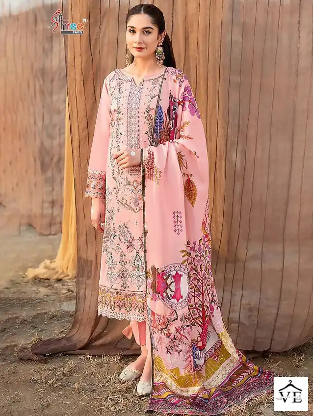 Shree Fabs Chevron Luxury Lawn Collection Vol 17 Lawn Cotton Wholesale Designer Pakistani Salwar Suit Catalog — Wholesale Salwar Suits, MPA wholesale from Surat — view 1