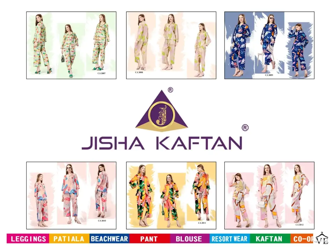 Isha Kaftan Co Ords Vol 2 Crepe Wholesale Fancy Top With Pant Cords Catalog — Wholesale Kurtis, MPA wholesale from Surat — view 7