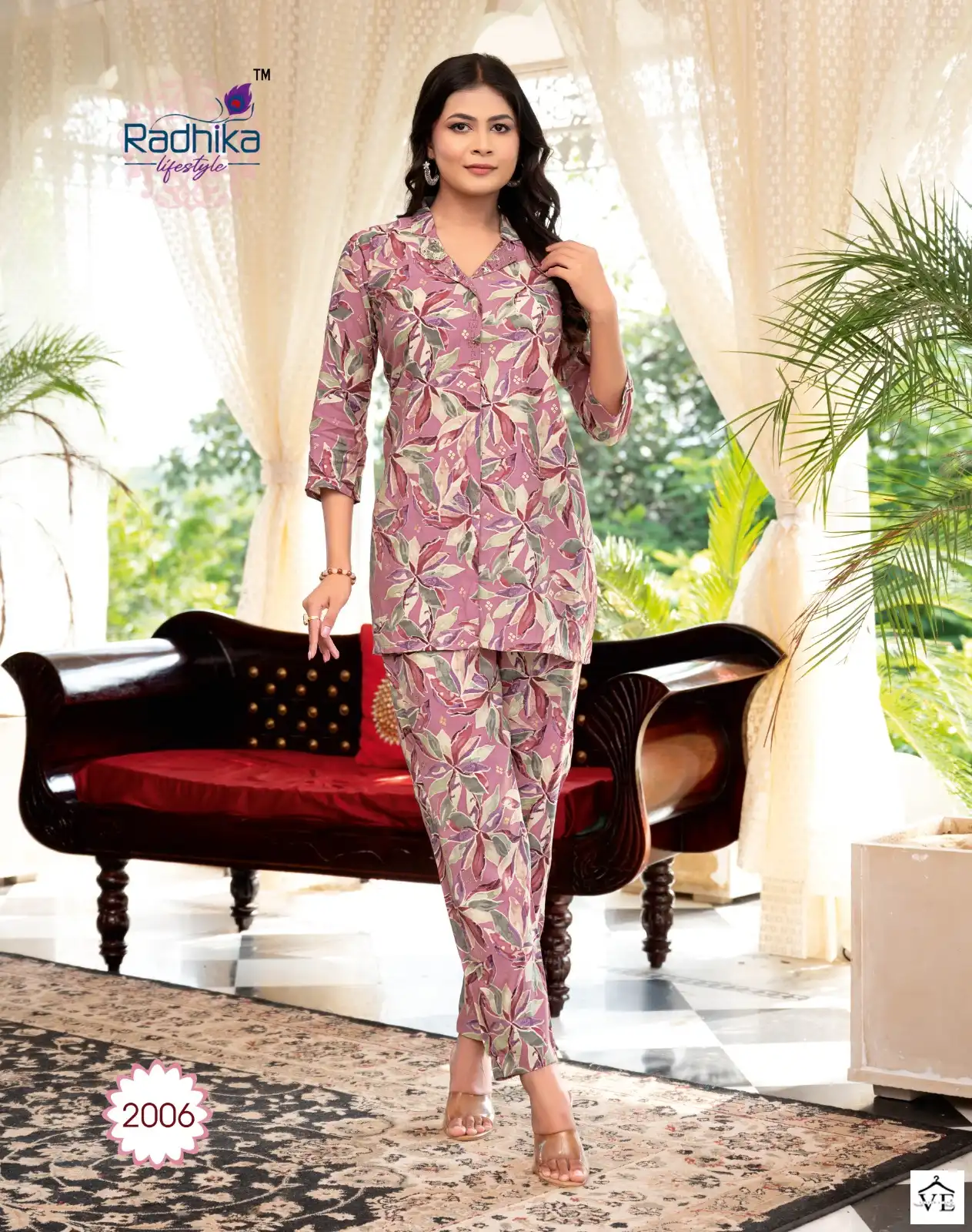 Radhika Cord Vol 2 Muslin Wholesale Co-Ord Set Catalog — Wholesale Kurtis, MPA wholesale from Surat — view 2
