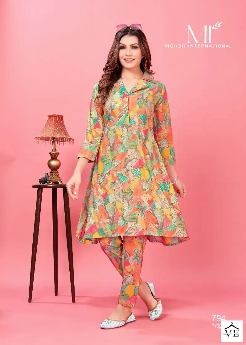 Moksh Co-Ord Queen Premium Rayon Wholesale Co-Ord Set Catalog — Wholesale Kurtis, MPA wholesale from Surat — view 5